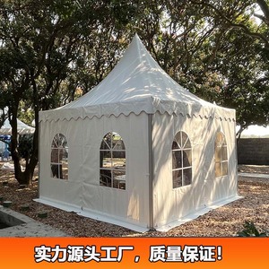 Carpa de Techo Puntiagudo Europea para Exteriores, 3x3m, Estructura de Aleación de Aluminio, Tela Oxford Impermeable, para Bodas, Fiestas y Eventos - Product Image 3