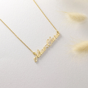 EManco Collana Personalizzata con Doppi Nomi e Cuore, Ciondolo con Nome Personalizzato, Gioielli in Acciaio Inossidabile per Donne, Regali per Coppie - Product Image 6