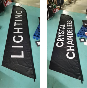 Рекламная акция, сублимационный дизайн, печатная краска, реклама, наружное перо, каплей, пляжный флаг с шестом - Product Image 5