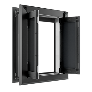 डबल पैनल एल्यूमीनियम कुत्ते दरवाजा कभी जंग टिकाऊ बाहरी रसोई क्रिसमस के लिए छोटे मध्यम बड़े पालतू जानवरों के लिए सुरक्षित - Product Image 6