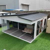 Casa Prefabricada de 1 Dormitorio de Fácil Instalación, Unidad Residencial Prefabricada con Estructura Reforzada Expandible para Casa Pequeña y Cabaña de Vacaciones