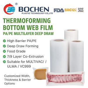 Película de Envasado al Vacío para Termoformado de Alimentos PA/PE |   Rollo de Malla Metálica para Fondo de Embalaje |   Película de Formación Coextruida de Alta Barrera contra la Humedad - Product Image 1