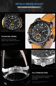 Gran oferta <span class=keywords><strong>2022</strong></span>, reloj <span class=keywords><strong>de</strong></span> cuarzo <span class=keywords><strong>de</strong></span> lujo para hombre, acero inoxidable con correa <span class=keywords><strong>de</strong></span> cuero, esfera <span class=keywords><strong>de</strong></span> 37mm, producto <span class=keywords><strong>de</strong></span> moda SA6192 - Product Image 6
