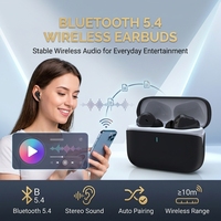 Écouteurs de jeu sans fil 5.4 TWS, écouteurs stéréo avec commande tactile
