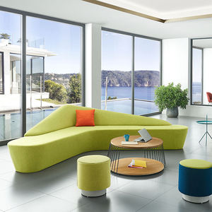 Modern Sudut Lobi Ruang Tamu <span class=keywords><strong>Sofa</strong></span> Mebel Kain <span class=keywords><strong>Sofa</strong></span> Ruang Tamu <span class=keywords><strong>Sofa</strong></span> Section <span class=keywords><strong>V</strong></span> untuk Ruang Tunggu - Product Image 3