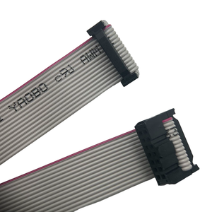 Özel düz şerit kablo 2.54mm Pitch 2 satır 7 Pin şerit kablo düz gri renk 2.54 Idc motosiklet için esnek düz kablo - Product Image 2