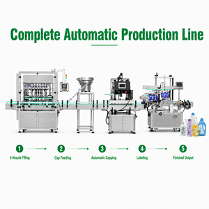 ZXSMART Línea de Llenado de Botellas de Vidrio de 200 ml, Totalmente Automática, con 6 Boquillas Digitales, Bomba de Alta Precisión (1%) y Alta Productividad - Product Image 5