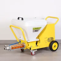Machine de projection de mortier ignifuge en caoutchouc de sable diamanté, haute pression, sans air, peinture de pierre véritable, imperméabilisation, moteur 3700W 35L/min