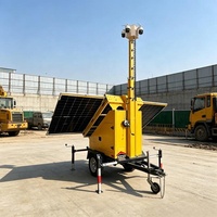 Nouvelle Arrivée : Remorque de Surveillance Solaire avec 3 Panneaux Solaires de 400W pour la Surveillance des Aéroports
