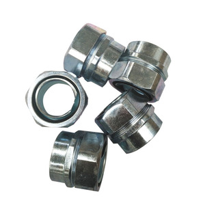 ข้อต่อท่อเกลียวในและนอก ปลอกเกลียวโลหะ ข้อต่อสายยืดหยุ่น ชุบสังกะสี ขนาด 10 12 15 20 25 32 38 51 64 75 - Product Image 1