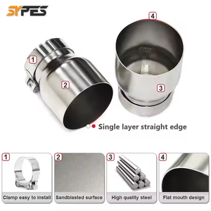 SYPES auto acciaio inox <span class=keywords><strong>M</strong></span> prestazioni silenziatore punta di scarico punta per bmw G80 G82 G83 G87 M2 M3 M4 - Product Image 5