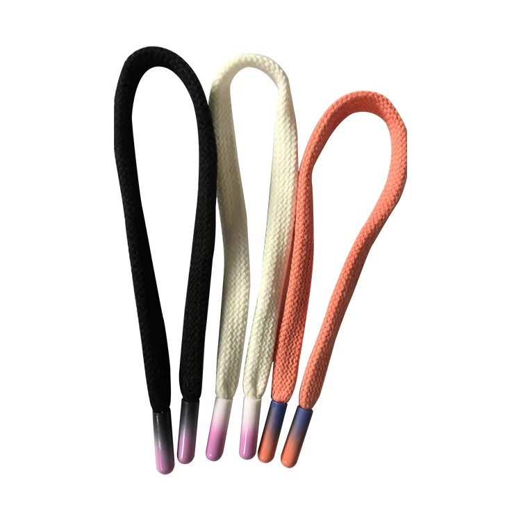 Sofine Custom Printed Drawcord Elastic Rope Manufacturers Top Quality 100% Cotton Flat Drawcord