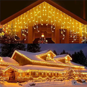 Guirnalda de Luces LED de Exterior de Alta Calidad IP65, 3M*0.5M, con Cable de Goma y Adhesivo, para Decoraciones Festivas de Navidad, Gran Venta - Product Image 1