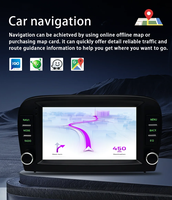 Mercedes-Benz SL R230 SL350 SL500 SL55 SL600 SL65 2001-2005 için Android 15 Carplay BT Multimedya Araç Çalar WiFi+4G