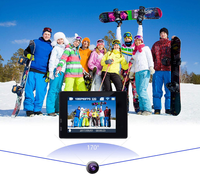 Caméra d'action sportive portable sans fil Wifi HD 5 millions de pixels, étanche, mini, 4K, caméra sportive DV HS16-6S