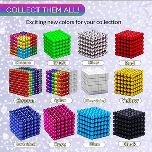 Bolas Magnéticas de Neodimio NdFeB de Alta Calidad Directo de Fábrica 2025, Esferas Bucky Doradas Personalizables, Material Magnético Arcoíris de 35 mm - Product Image 5
