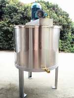 Bon prix 200L 500 litres réservoir en acier inoxydable avec veste mélange chauffage jus sauce mélangeur