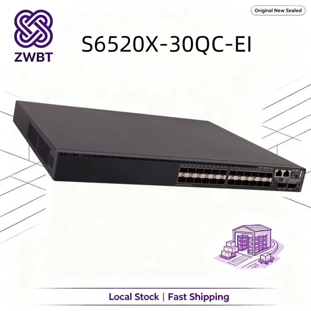 H3C S6520X-30QC-EI Enterprise Layer 3 10G Aggregation Switch 24x1/10G SFP+ 2x40G QSFP+ IRF Stackable Modular Data Center Network