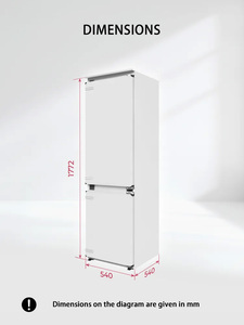 Réfrigérateur <span class=keywords><strong>encastrable</strong></span> double porte No Frost 232L, direct usine, pour usage domestique et commercial - Product Image 6