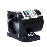 Moteur à arbre excentrique AC 60KTYZ 220V 110V 14W avec support, 2,5 tr/min-80 tr/min, aimant permanent, rotation CW/CCW