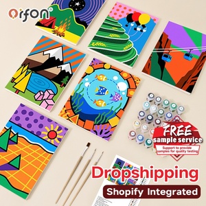 Orfon Colorful Outdoor Escapes Kit de Peinture par Numéros Miniature 6 Pièces, Peinture DIY par Numéros de Petite Taille, OEM Dropshipping Mondial - Product Image 1