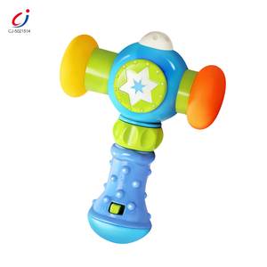 Chengji marteau son jouet multi sensoriel dessin animé éducatif bébé en plastique lumière marteau jouet - Product Image 1