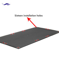 Tapetes de Protección para Suelos de Alta Resistencia, Tapete Temporal para Carreteras, Tapete de HDPE Duradero para Construcción, Tapete para Caminos de Acceso para Excavadoras y Grúas