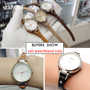 <span class=keywords><strong>Montre</strong></span> en cuir véritable <span class=keywords><strong>Fossil</strong></span> ES2830 ES3565 avec bracelet pour femme de 8 mm, directement de l'usine - Product Image 3