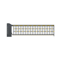 JWSY J-KZ301 Barrera Eléctrica de Alta Resistencia DC24V 200W de Acero Laminado en Frío Gris Arena para Sistema de Gestión de Estacionamientos con Ajuste de Barra de 6m