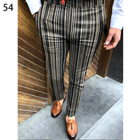 Pantalon Chino Homme Taille Mi-Haute 100% Polyester Extensible Décontracté Habillé pour Affaires – Vente en Gros