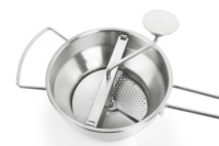DIAMÈTRE 20 CM FACILE À FAIRE OUTIL DE MASSE DE POMMES DE TERRE EN ACIER INOXYDABLE MACHINE À CONFITURE MANUELLE DE FRUITS