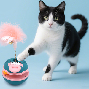 2025 Sıcak Fırsat Kuş Tüyü Olmayan Kedi Oyuncağı İnteraktif Teaser Top Kedi Oyuncağı Komik Büyük Gözlü Kedi Oyuncakları Evcil Hayvan Ürünü - Product Image 1