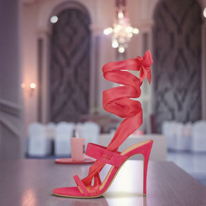 2024 personnalisé usine nouveau Design grande taille fête femmes talons hauts mode cheville Wrap à bretelles Banquet chaussures sandales mode - Product Image 3