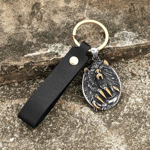 Wild Beast Claws <b>Keychain</b> Stainless Steel Animal Themed Pendant Men's Gift - Product Image 1