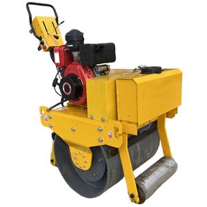 Changchai เครื่องอัดลูกกลิ้งถนนแบบสั่นเดี่ยวสำหรับการก่อสร้างที่มีส่วนประกอบหลักเกียร์ปั๊มมอเตอร์ - Product Image 1