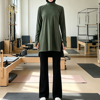 Nouvelle collection de vêtements modestes de luxe pour femmes, style ethnique turc, arabe, Dubaï, comprenant tuniques et joggers, pour le sport et le quotidien, par un fournisseur de créateurs.