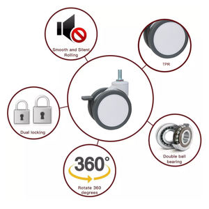 Ruote per rotelle per mobili medici - Product Image 4