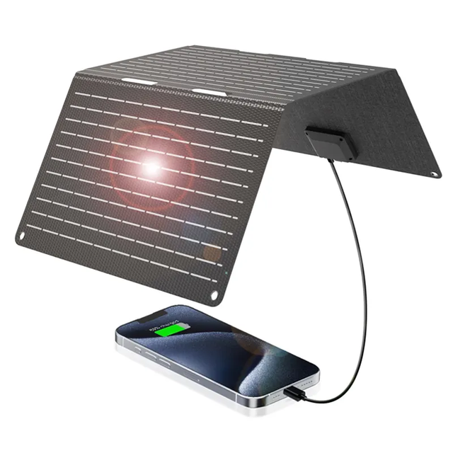 Outdoor Camping Portable Foldable Solar Panel Charger 12v 5v 20w 30 Watt 60w Power With High Efficiency Mono Solar Cell