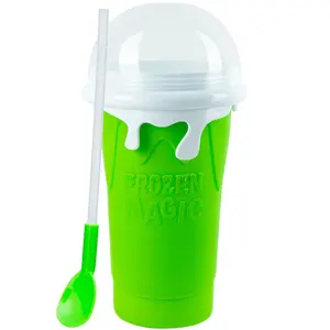 Koi sıcak satış 500ML sıkmak sihirli yapma buz silikon buzlu içecek bardakları Slushie yapımcısı fincan Slushy fincan çocuklar için