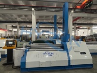 Machine de pliage industrielle automatique à quatre rouleaux de haute précision avec système de contrôle CNC avancé et moteur pour la fabrication de conduits d'air