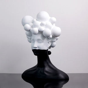 Escultura <span class=keywords><strong>de</strong></span> Resina <span class=keywords><strong>de</strong></span> Figura Femenina Misteriosa, Arte Moderno y Sencillo <span class=keywords><strong>de</strong></span> Lujo Ligero, Adornos para <span class=keywords><strong>el</strong></span> Hogar, Decoración Creativa y Suave - Product Image 4