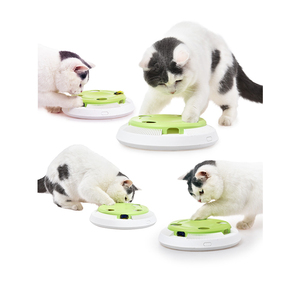 Boîte de formation de qi Interactive <span class=keywords><strong>automatique</strong></span>, simulation électronique de chasse souris chat jouet labyrinthe - Product Image 1