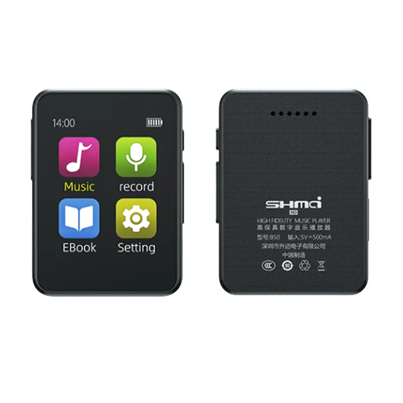 Hot Products Square e-book lettore Mp3 portatile Mini sport musica lettore Mp3 record