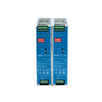 Mean Well NDR-75-12/24/48 24V 12V 48V 75W Alimentation à découpage sur rail DIN MeanWell pour l'industrie