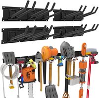 Meilleur Organisateur Mural Suspendu pour Outils de Jardin, Matériel de Bricolage, Outils de Garage, Crochets de Rangement Muraux pour Outils Électriques