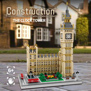 Blocs de construction d'architecture emblématique <span class=keywords><strong>du</strong></span> Royaume-Uni et <span class=keywords><strong>du</strong></span> <span class=keywords><strong>monde</strong></span> – Collection de modèles iconiques pour adultes – Big Ben & 	 Tower Bridge - Product Image 6
