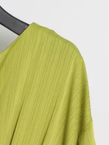 Vestido largo <span class=keywords><strong>de</strong></span> satén <span class=keywords><strong>verde</strong></span> <span class=keywords><strong>de</strong></span> tendencia para <span class=keywords><strong>mujer</strong></span>, vestido elegante informal <span class=keywords><strong>de</strong></span> verano con media manga farol para <span class=keywords><strong>mujer</strong></span> - Product Image 4