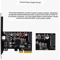 Tarjeta Adaptadora de Expansión USB 3.2 Tipo-C a PCI-E 4X PCIe X4 de 20Gbps, ASM3242 para Escritorio, Gran Venta 2026