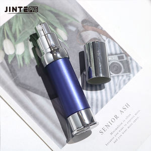 Flacons bleus à pompe sans air en aluminium de 30 ml, blancs avec bouchons argentés pour soins de la peau, sérum pour le <span class=keywords><strong>visage</strong></span> - Product Image 2