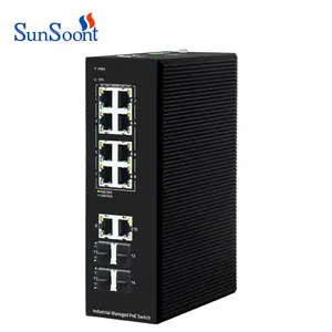 SunSoont Support WEB Telnet CLI SSH industrial layer2 managed POE switch Exclusive quotes
